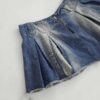 Falda Denim Tableada