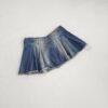 Falda Denim Tableada